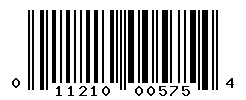 UPC barcode number 011210005754