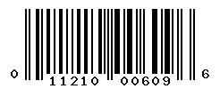 UPC barcode number 011210006096