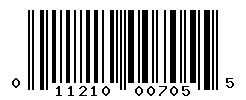 UPC barcode number 011210007055
