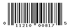 UPC barcode number 011210008175