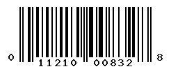 UPC barcode number 011210008328