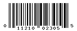 UPC barcode number 011210023055