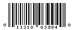 UPC barcode number 011210039940