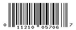 UPC barcode number 011210057067