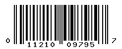 UPC barcode number 011210097957