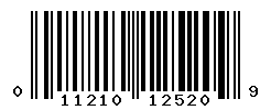UPC barcode number 011210125209