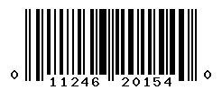 UPC barcode number 011246201540