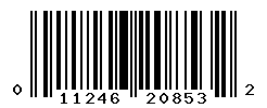 UPC barcode number 011246208532