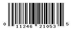 upc 011246210535 barcode image