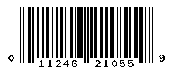 upc 011246210559 barcode image