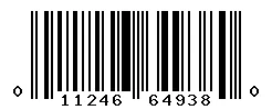 UPC barcode 011246649380
