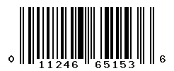 UPC barcode 011246651536
