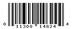 UPC barcode number 011300146244