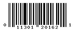 upc 011301201621 barcode image