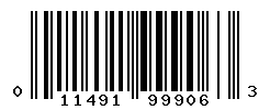 UPC barcode number 011491999063