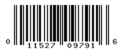 UPC barcode number 011527097916