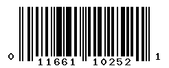 upc 011661102521 barcode image