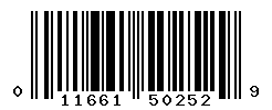 upc 011661502529 barcode image