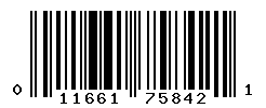 UPC barcode number 011661758421