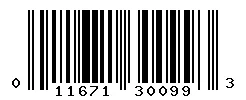 UPC barcode 011671300993