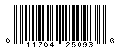 UPC barcode number 011704250936 lookup