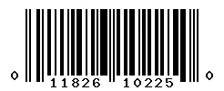 UPC barcode 011826102250
