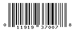 upc 011919370078 barcode image