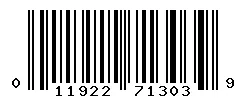 UPC barcode 011922713039