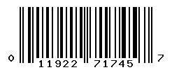 upc 011922717457 barcode image