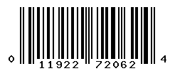 upc 011922720624 barcode image