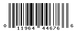 UPC barcode number 011964446766