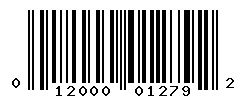UPC barcode number 012000012792
