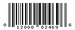 UPC barcode number 012000024696