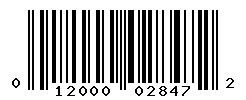 UPC barcode number 012000028472