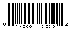 UPC barcode number 012000130502