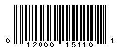 012000151101 barcode