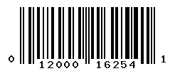 UPC barcode number 012000162541