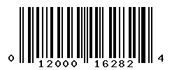 UPC barcode number 012000162824