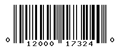 UPC barcode number 012000173240