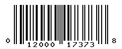 UPC barcode number 012000173738