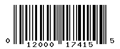 UPC barcode number 012000174155