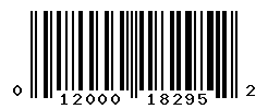 UPC barcode number 012000182952