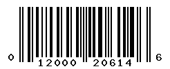 UPC barcode number 012000206146