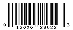 UPC barcode number 012000286223