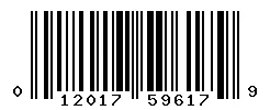 UPC barcode 012017596179
