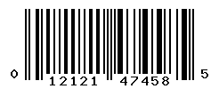 UPC barcode number 012121474585