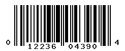 upc 012236043904 barcode image