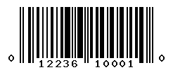 UPC barcode number 012236100010