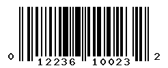 upc 012236100232 barcode image