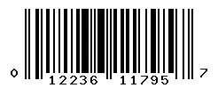 UPC barcode 012236117957